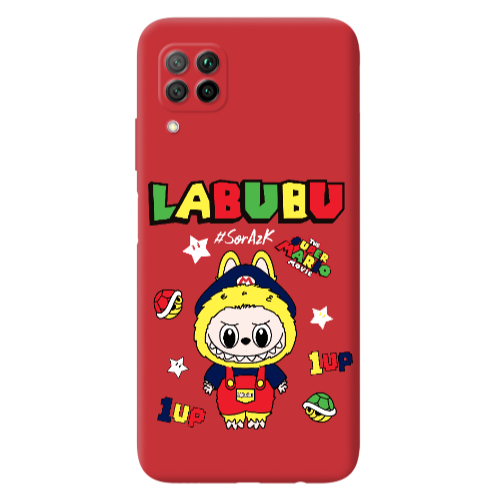 Huawei P40 Lite Labubu Mario Red Colored Silicone TPU Θήκη