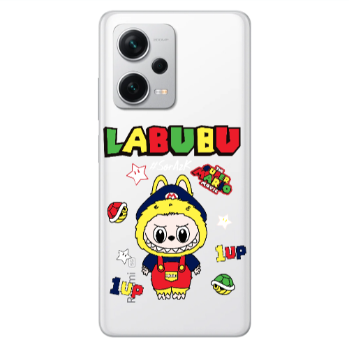 Xiaomi Redmi Note 12 5G Labubu Mario Transparent Silicone TPU Θήκη