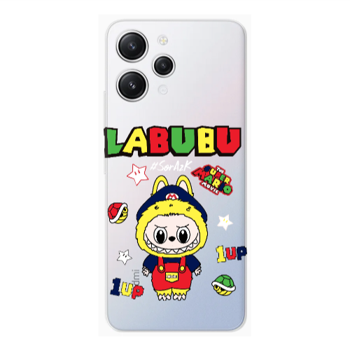 Xiaomi Redmi 12 Labubu Mario Transparent Silicone TPU Θήκη