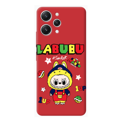 Xiaomi Redmi 12 Labubu Mario Red Colored Silicone TPU Θήκη