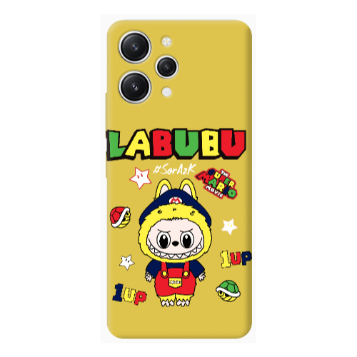 Xiaomi Redmi 12 Labubu Mario Yellow Colored Silicone TPU Θήκη