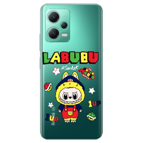 Xiaomi Redmi Note 12 Pro Plus 5G Labubu Mario Transparent Silicone TPU Θήκη
