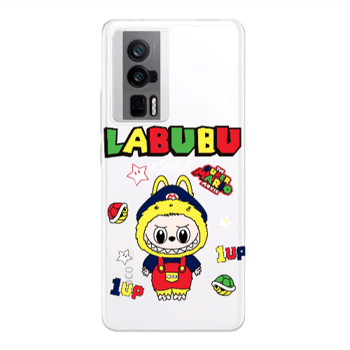 Xiaomi Poco F5 Pro Labubu Mario Transparent Silicone TPU Θήκη