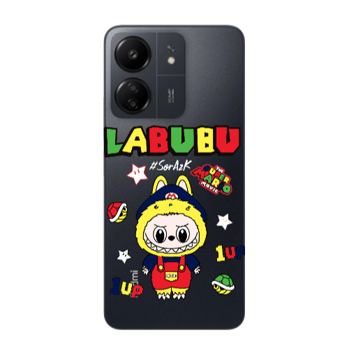 Xiaomi Redmi 13C Labubu Mario Transparent Silicone TPU Θήκη