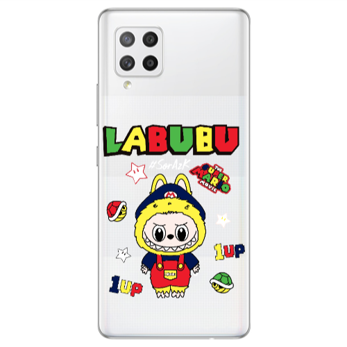Samsung A42 5G Labubu Mario Transparent Silicone TPU Θήκη