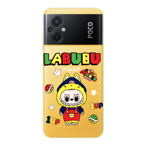 Xiaomi Poco M5 Labubu Mario Transparent Silicone TPU Θήκη