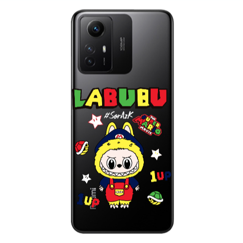 Xiaomi Redmi Note 12s Labubu Mario Transparent Silicone TPU Θήκη
