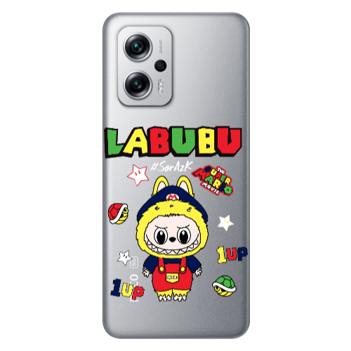 Xiaomi Poco X4 GT Labubu Mario Transparent Silicone TPU Θήκη