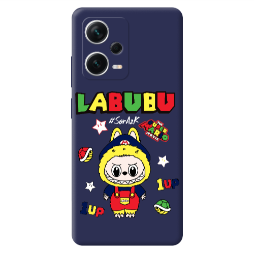 Xiaomi Poco X5 Labubu Mario Dark blue Colored Silicone TPU Θήκη