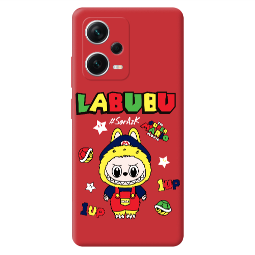Xiaomi Poco X5 Labubu Mario Red Colored Silicone TPU Θήκη