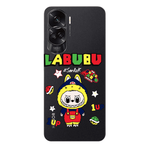 Honor 90 Lite 5G Labubu Mario Transparent Silicone TPU Θήκη