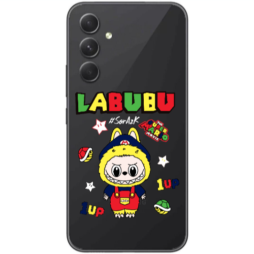 Samsung Galaxy A25 Labubu Mario Transparent Silicone TPU Θήκη