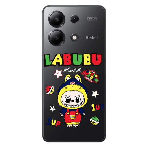 Xiaomi Redmi Note 13 4G Labubu Mario Transparent Silicone TPU Θήκη