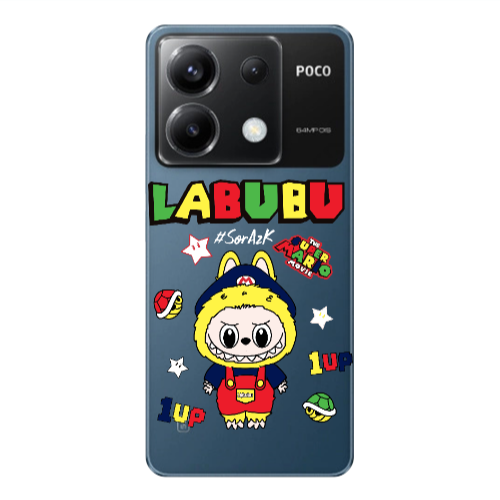Xiaomi Poco X6 5G Labubu Mario Transparent Silicone TPU Θήκη