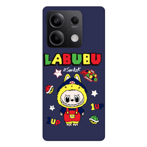 Xiaomi Redmi Note 13Pro 5G Labubu Mario Dark blue Colored Silicone TPU Θήκη