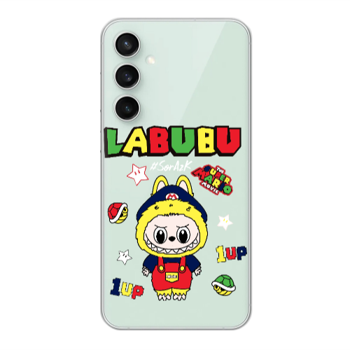 Samsung S24 FE Labubu Mario Transparent Silicone TPU Θήκη