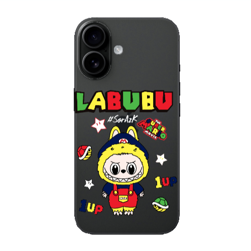 Apple Iphone 16 Labubu Mario Transparent Silicone TPU Θήκη