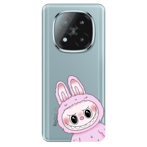 Xiaomi Redmi Note 14 Pro + 5g Labubu 6 Transparent Silicone TPU Θήκη