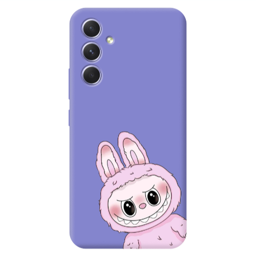 Samsung A56 Labubu 6 Purple Colored Silicone TPU Θήκη