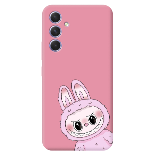 Samsung A56 Labubu 6 Pink Colored Silicone TPU Θήκη
