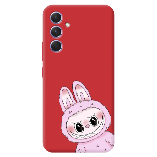 Samsung A56 Labubu 6 Red Colored Silicone TPU Θήκη