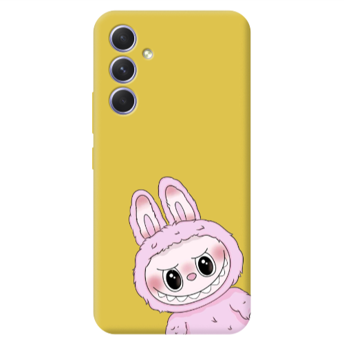 Samsung A56 Labubu 6 Yellow Colored Silicone TPU Θήκη