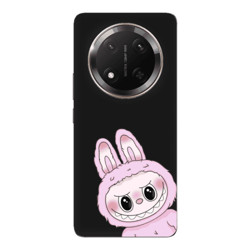 Honor Magic 7 Lite Labubu 6 Black Colored Silicone TPU Θήκη