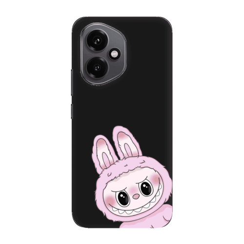 Honor Magic 400 Labubu 6 Black Colored Silicone TPU Θήκη