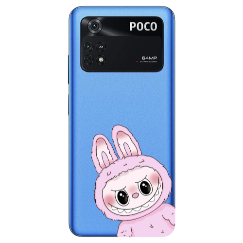 Xiaomi Poco M4 Pro 4G Labubu 6 Transparent Silicone TPU Θήκη