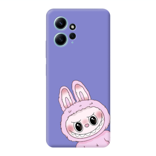 Xiaomi Redmi Note 12 4G Labubu 6 Purple Colored Silicone TPU Θήκη