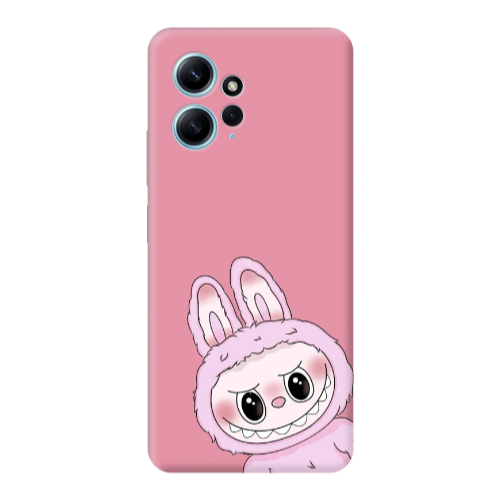 Xiaomi Redmi Note 12 4G Labubu 6 Pink Colored Silicone TPU Θήκη