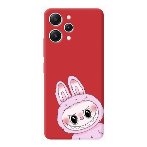 Xiaomi Redmi 12 Labubu 6 Red Colored Silicone TPU Θήκη