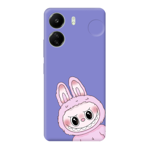 Xiaomi Redmi 13C Labubu 6 Purple Colored Silicone TPU Θήκη