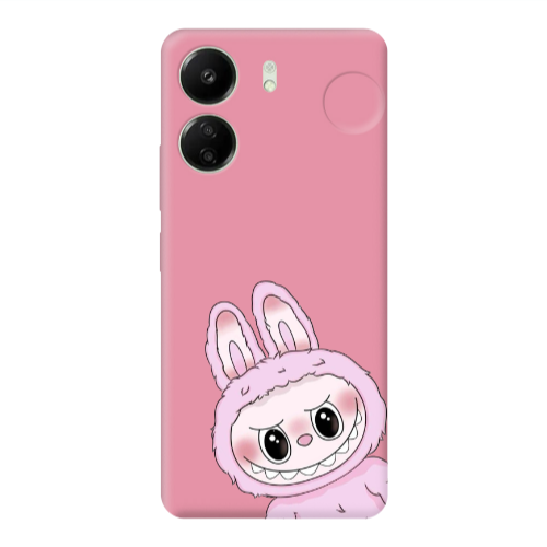 Xiaomi Redmi 13C Labubu 6 Pink Colored Silicone TPU Θήκη
