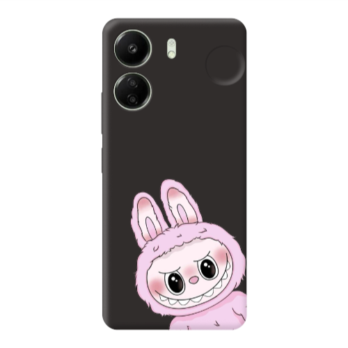Xiaomi Redmi 13C Labubu 6 Black Colored Silicone TPU Θήκη