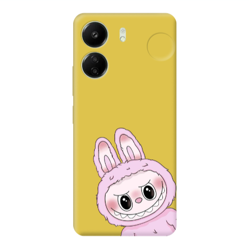 Xiaomi Redmi 13C Labubu 6 Yellow Colored Silicone TPU Θήκη