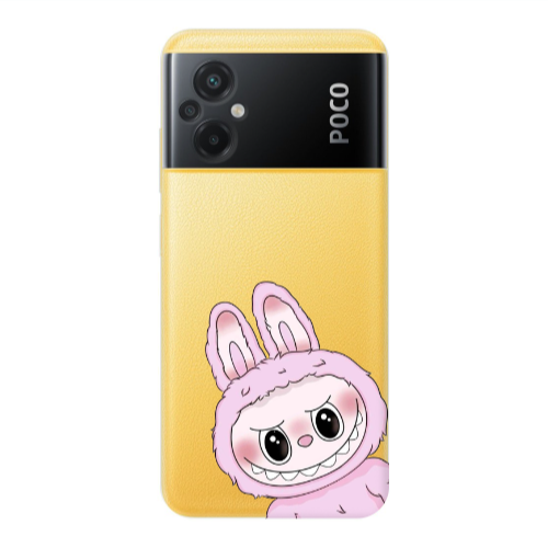 Xiaomi Poco M5 Labubu 6 Transparent Silicone TPU Θήκη
