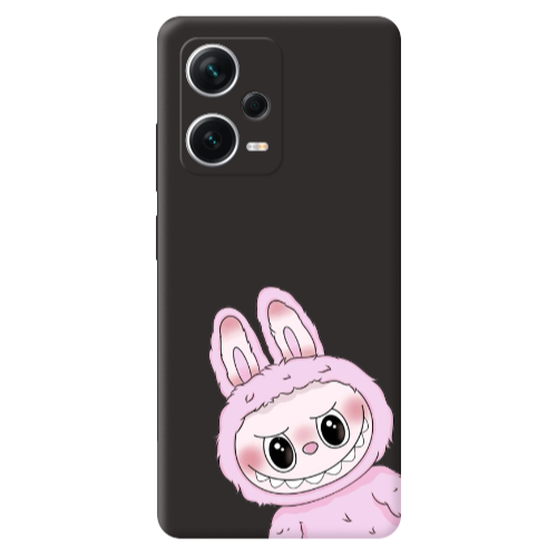 Xiaomi Poco X5 Labubu 6 Black Colored Silicone TPU Θήκη