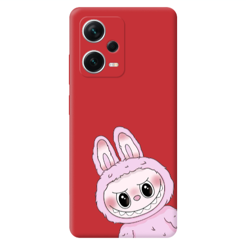 Xiaomi Poco X5 Labubu 6 Red Colored Silicone TPU Θήκη