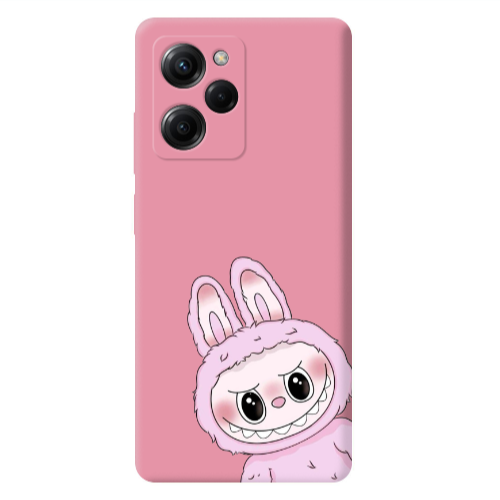 Xiaomi Poco X5 Pro Labubu 6 Pink Colored Silicone TPU Θήκη