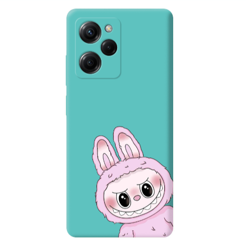 Xiaomi Poco X5 Pro Labubu 6 Turquoise Colored Silicone TPU Θήκη