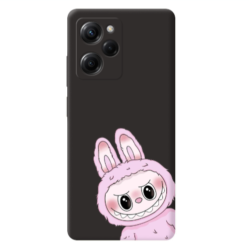 Xiaomi Poco X5 Pro Labubu 6 Black Colored Silicone TPU Θήκη