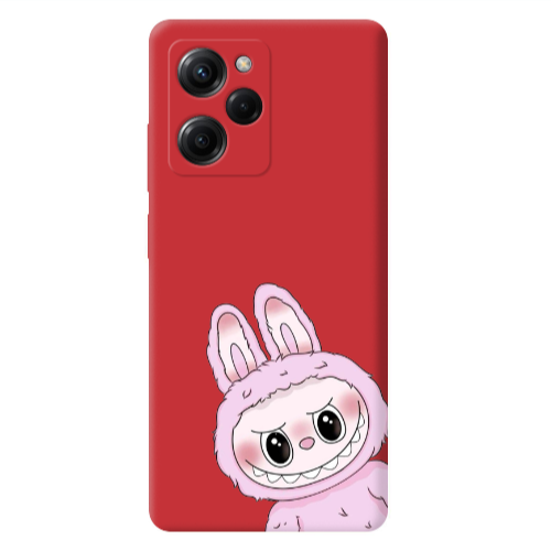 Xiaomi Poco X5 Pro Labubu 6 Red Colored Silicone TPU Θήκη