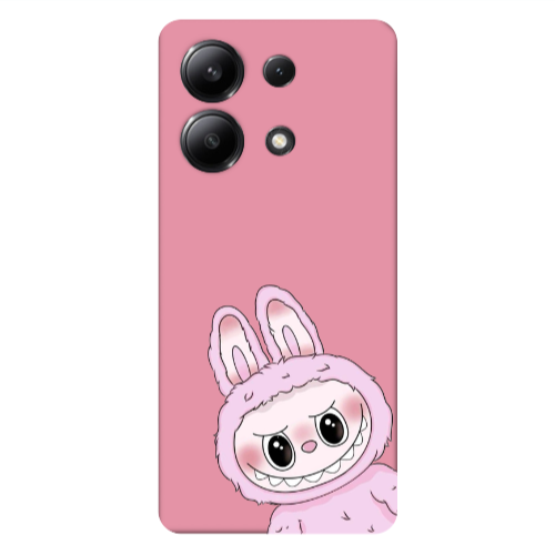 Xiaomi Redmi Note 13 4G Labubu 6 Pink Colored Silicone TPU Θήκη