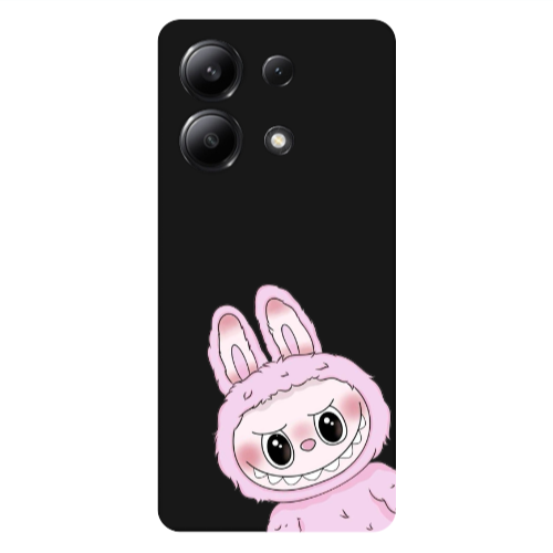 Xiaomi Redmi Note 13 4G Labubu 6 Black Colored Silicone TPU Θήκη