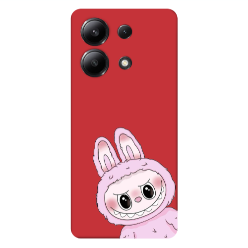 Xiaomi Redmi Note 13 4G Labubu 6 Red Colored Silicone TPU Θήκη