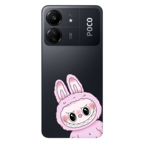 Xiaomi Poco C65 Labubu 6 Transparent Silicone TPU Θήκη