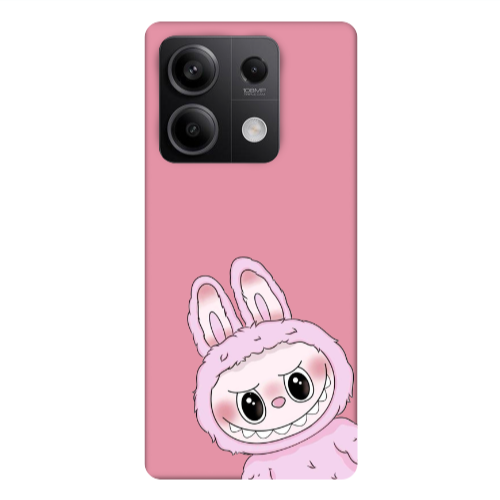 Xiaomi Redmi Note 13Pro 5G Labubu 6 Pink Colored Silicone TPU Θήκη