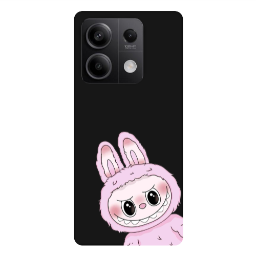 Xiaomi Redmi Note 13Pro 5G Labubu 6 Black Colored Silicone TPU Θήκη