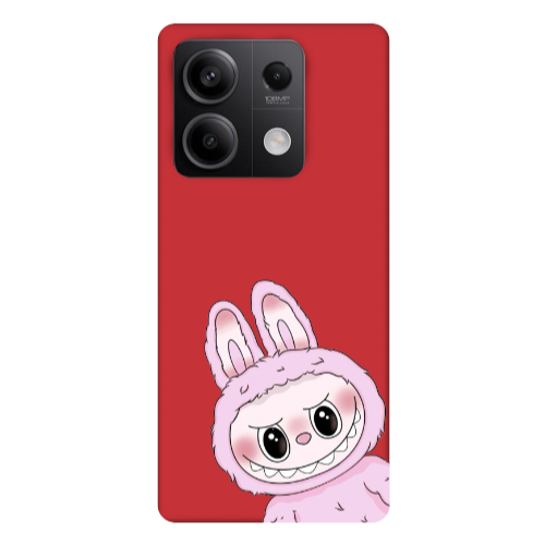 Xiaomi Redmi Note 13Pro 5G Labubu 6 Red Colored Silicone TPU Θήκη